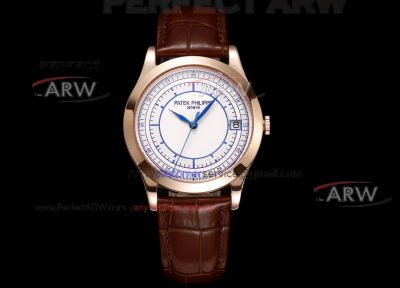 TW Factory V3 Replica Patek Philippe Calatrava 5296 Rose Gold Opaline Face